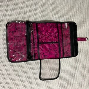 NEW London soho New York travel toiletry bag women purple pinkish